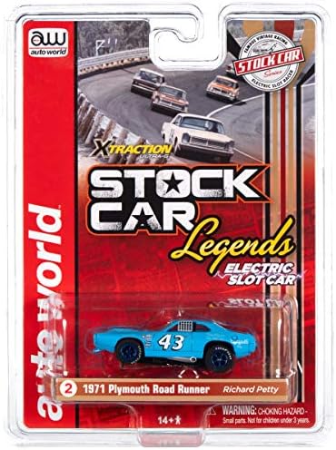 Auto World SC355-2 Xtraction R31 Plymouth Road Runner Southern Richard Petty HO Slot Car