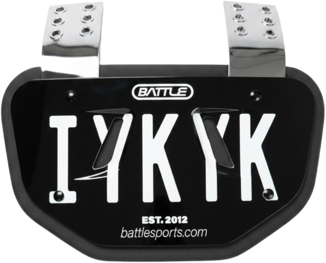 Battle Sports Novelty Football Back Plate, Kids, Adults