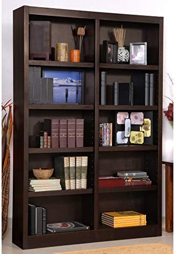 Concepts In Wood Book Shelf - 72" Tall Wood Bookcase Furniture - Espresso