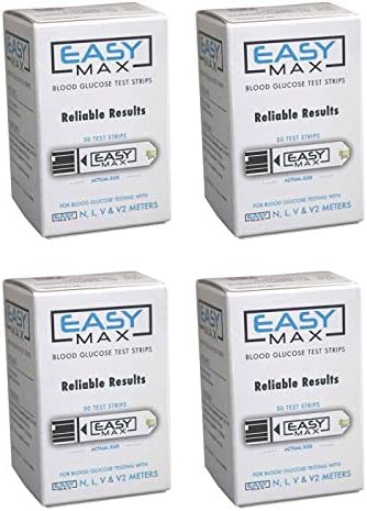 EasyMax Test Strips 200 count- 4 boxes of 50