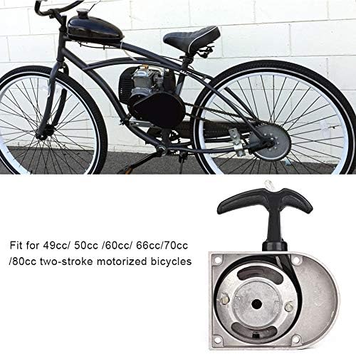 Akozon Pull Start Starter Engine Kit Motorized Bike Kit, 12V DC, Plastic, B07P95Kjbh, Fit for 50cc/66cc/80cc Two-Stroke Engine Motorized Bicycles
