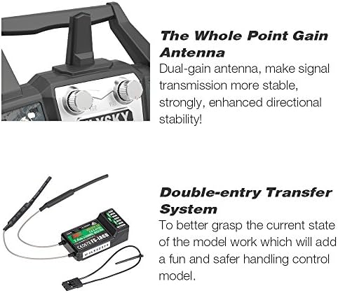 GoolRC Flysky FS-i6X 2.4GHz 10CH AFHDS 2A RC Transmitter with FS-iA6B Receiver for RC Drone Airplane Helicopter