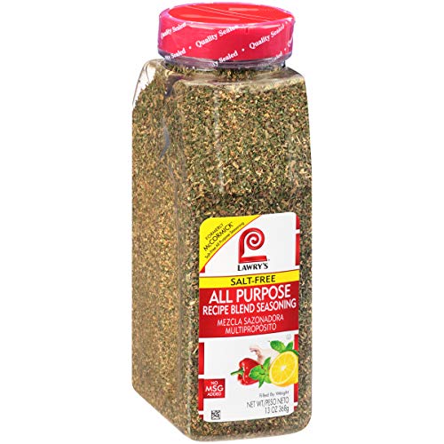 Lawry's Garlic & Herb Seasoning, 20 oz - One 20 Ounce Container of Garlic and Herb Seasoning Blend of Garlic, Rosemary, Basil, and Citrus Perfect for Seafood, Beef, and Poultry
