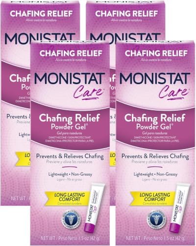 Monistat Chafing Relief Powder Gel, Long-Lasting Protection, 1.5 Oz | Protects Skin, Safe to Use Every Day, Anti-Chafing Protection for Bikini Area, Thighs & Bra Lines