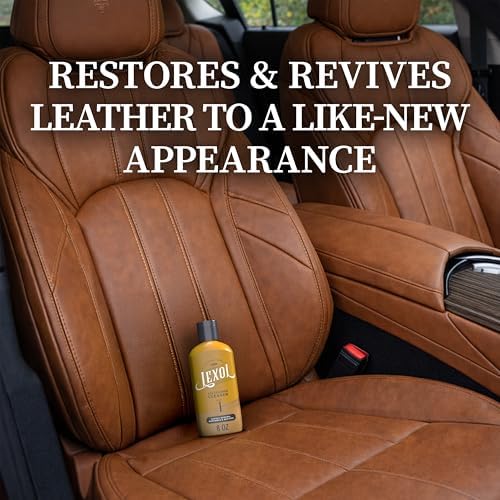 Lexol All Leather Cleaner 8 oz – Deep Cleaning formula for car interior, couches, furniture, shoes, boots, purses, jackets, gloves, saddles and motorcycle gear