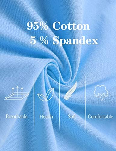 Molasus Women's Soft Cotton Briefs Ladies Mid-High Waisted Full Coverage Panties (Regular & Plus Size)