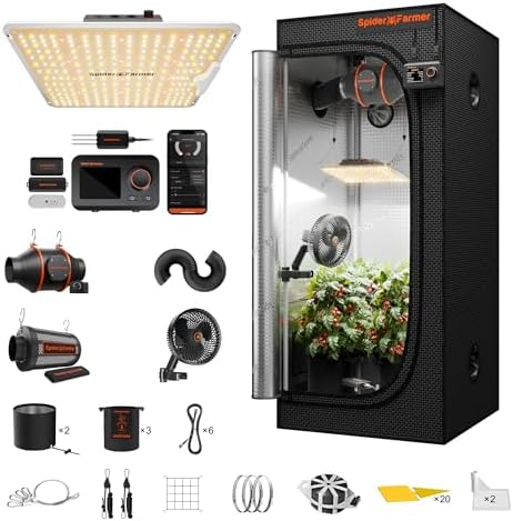 Spider Farmer 2x2ft Grow Tent Kit with GGS Controller Automatic Grow System