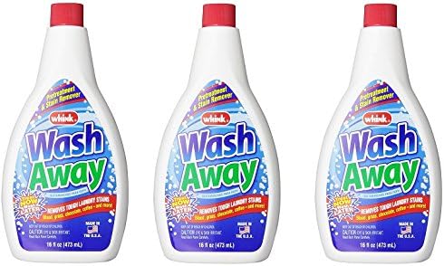 Wash Away Stain Remover, 16 Fl Oz, (Pack of 3) (3-Pack)