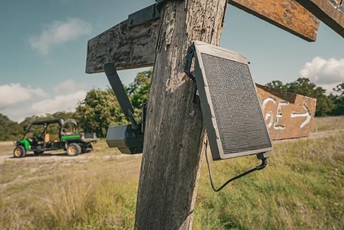 Tactacam Defend Solar Panel, Built-in Battery, Day & Night Power | 5, 200mAh built-in battery, weatherproof, integrated mount, also fits REVEAL X