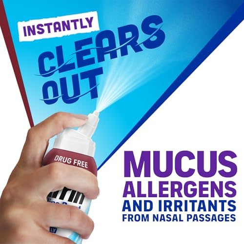 Afrin Saline Burst Moisturizing Daily Nasal Mist, Isotonic Seawater Saline Nasal Spray with Dual Nozzle for Everyday Congestion Relief and Dry Nose