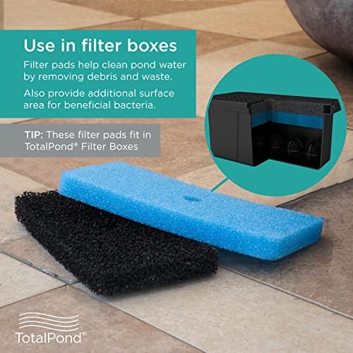 TotalPond Replacement Filter Pads for The Universal Pump Filter Box (MF13010) and Complete Filter Kit with Pump (MF13015)