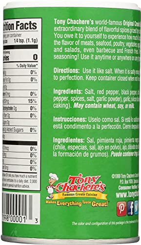 Tony Chachere's, Original Creole Seasoning, 8 Oz