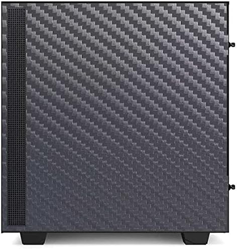 Skinit Decal Gaming Skin Compatible with NZXT H510 Compact ATX Mid-Tower Case - Skinit Originally Designed Silver Carbon Fiber Design