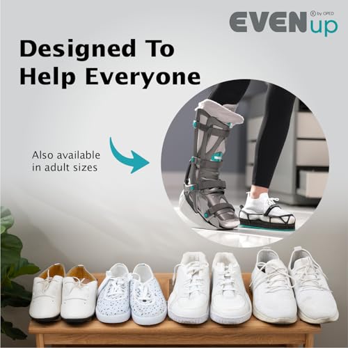 EVENup - Shoe Lift for Walking Boot I Kids' Size X-Small I Shoe Balancer for Use with Fracture Boots or Leg Length Discrepancy I 3 Adjustable