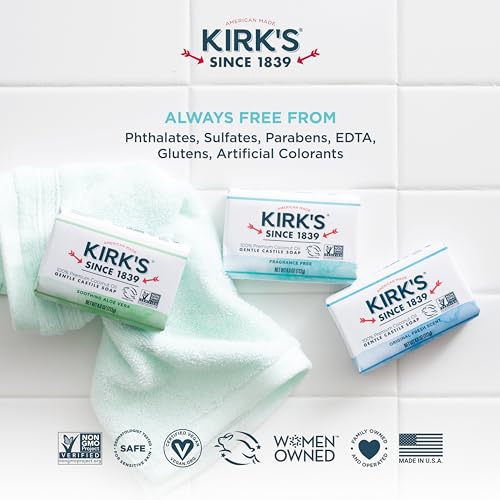 Kirk's Castile: Coco Castile Bar Soap, Original 4 oz (2 pack)