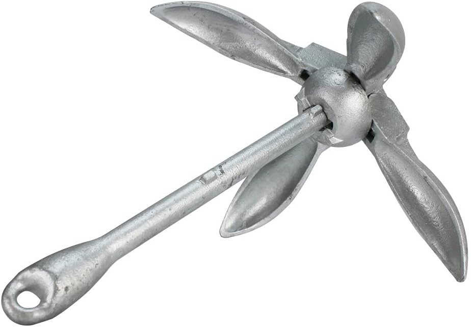 Extreme Max 3006.6542 BoatTector Galvanized Folding Anchor - 1.5 lbs.