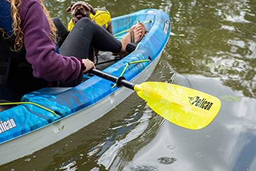Pelican - Poseidon Paddle - Aluminum Shaft with Reinforced Fiberglass Blades - Lightweight, Adjustable Kayaks Paddles - Perfect for Kayaking Boating