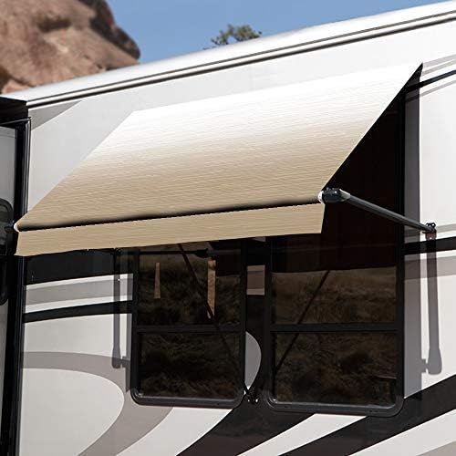 CAREFREE WG0604E4EB Simply Shade RV Window Awning-Black Vinyl-6' (72")