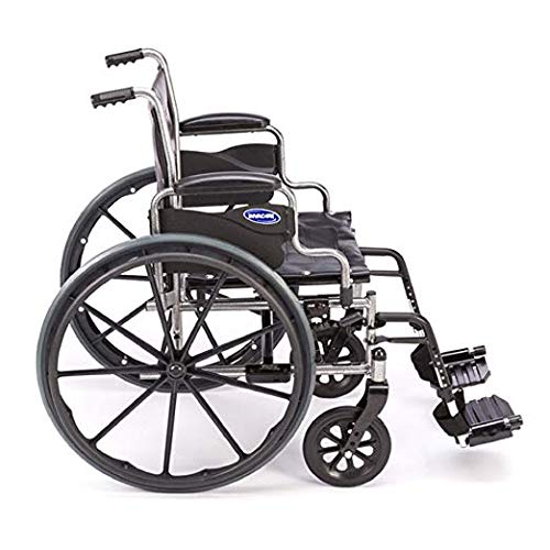 Invacare Tracer EX2 Wheelchair for Adults | Standard Folding | 16 Inch Seat | Footrests & Desk Arms