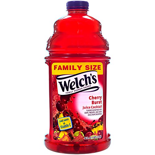 Welch's Juice Cocktail, No Preservatives, Concord Grape, 16 Ounce (Pack of 12)
