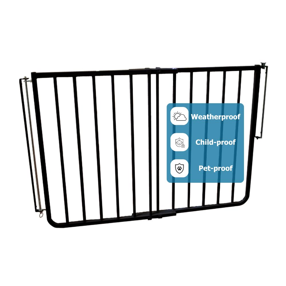 Cardinal Gates SS30OD Stairway Special Outdoor Baby & Pet Gate, Brown | SS30OD Stairway Special fits 27-42.5 in; weather-resistant outdoor baby/pet gate for stairs, decks, patios and porches.