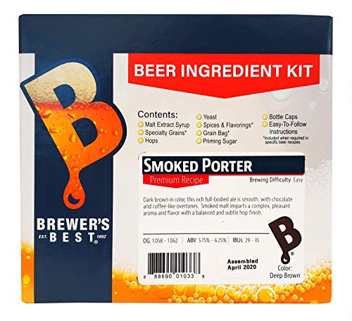 Brewer's Best - 1033 - Home Brew Beer Ingredient Kit (5 gallon), (Smoked Porter) Brown