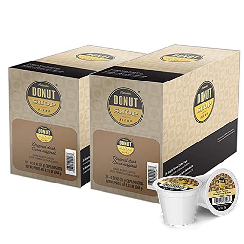 Authentic Donut Shop Blend Original Roast Single-Cup Coffee for Keurig K-Cup Brewers, 24 Count