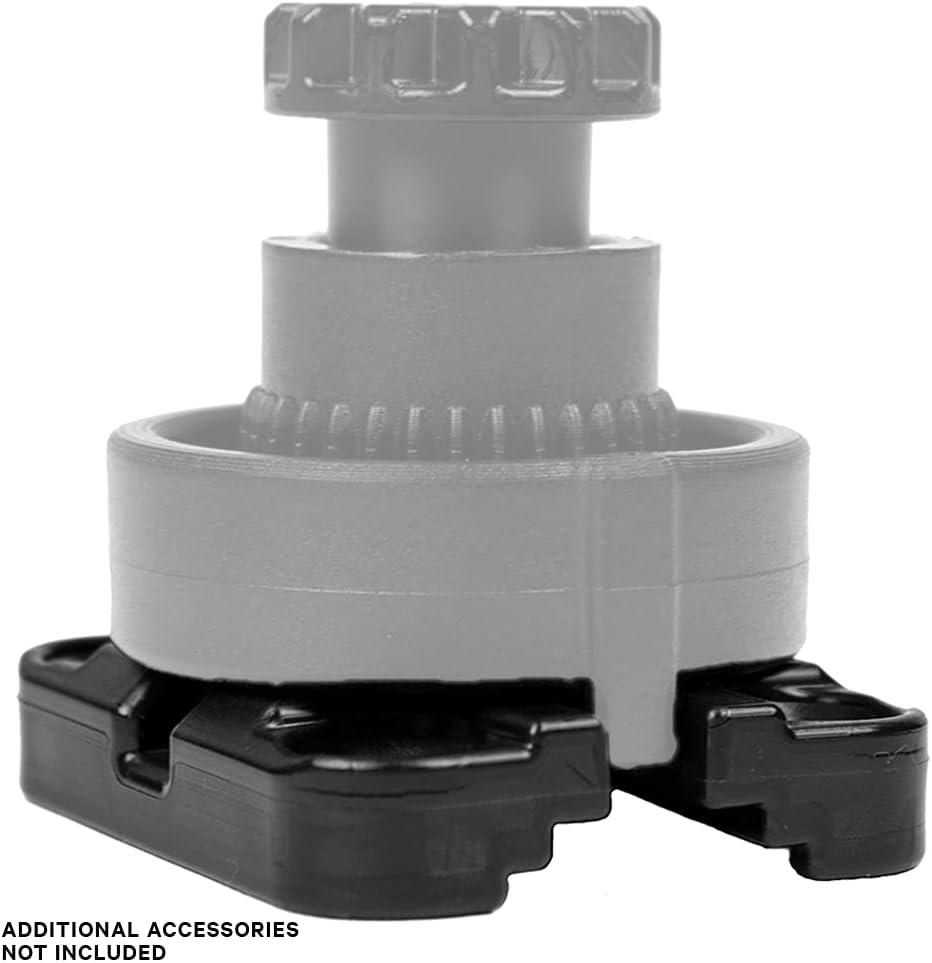 YakAttack MightyMount II | Compact Track Mount for Kayak Accessories | LockNLoad & T-Bolt Compatible | Includes Mounting Hardware | 2" x 2.375" x