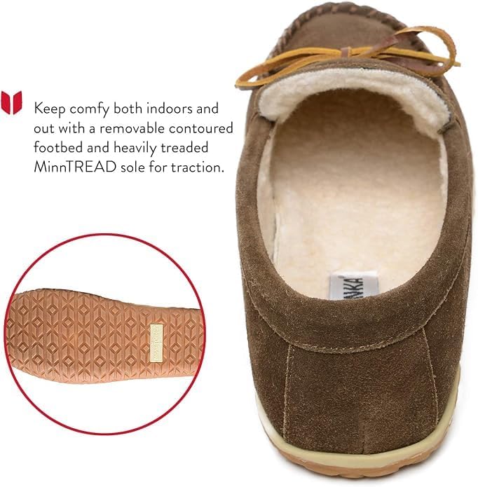 Minnetonka Men's Tomm Suede Leather Moccasins
