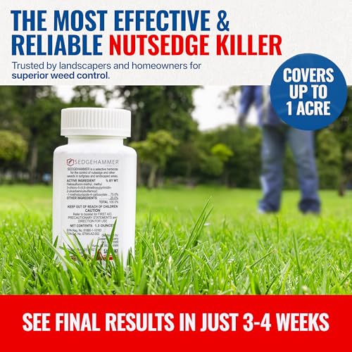 Sedgehammer 51516 Nutsedge Herbicide | Kills Yellow and Purple Nutsedge, Green Kyllinga, Selective Weed Killer for Lawns, Gardens and Landscapes