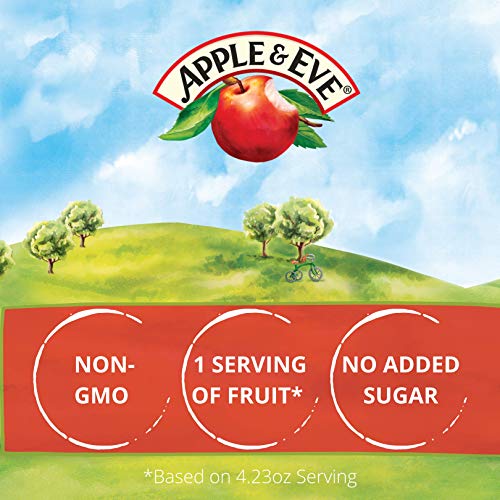 Apple & Eve Sesame Street Big Bird's Apple Juice, 4.23 Fluid-oz, 8 Count, Pack of 5