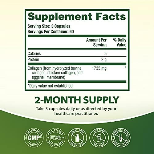 HealthA2Z Multi Collagen Pills 1735mg, 180 Capsules (60 Servings)