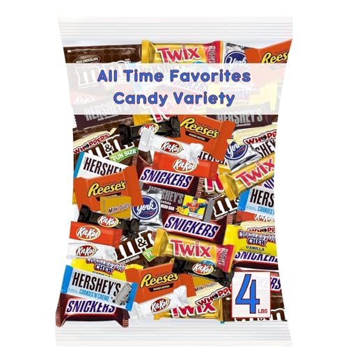 ULTIMATE Assorted CHOCOLATE Candy Mix! (4 Lbs.) Fun Mega Variety! Individually Wrapped Minis, Bulk, FRESH & DELICIOUS Fun Size Assortment