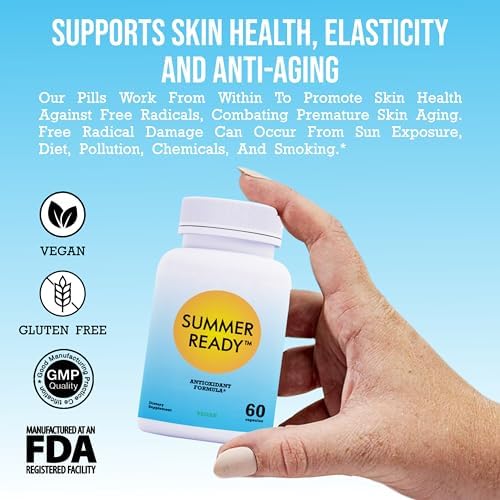 Skin Care Supplement Capsules - Nicotinamide/Niacinamide/Niacin 500mg (Vitamin B3) and Polypodium Leucotomos (Fern Extract) 480mg