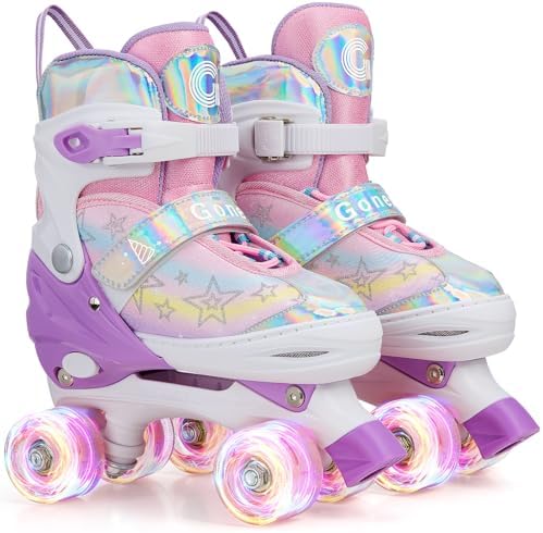 Gonex Roller Skates for Girls Kids Women with Light-Up Wheels