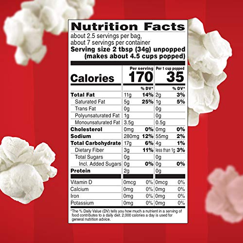 Orville Redenbacher's Popcorn, Buttery Tender White Flavor, 3.28 oz., 3-ct