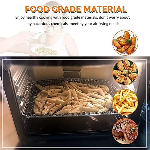 GCQ 2 PCS Drip Tray for 6QT 10QT PowerXL Vortex Air Fryer Pro Oven, Air Fryer Replacement Parts Accessories for PowerXL Air Fryers, Non-Stick Drip Pan