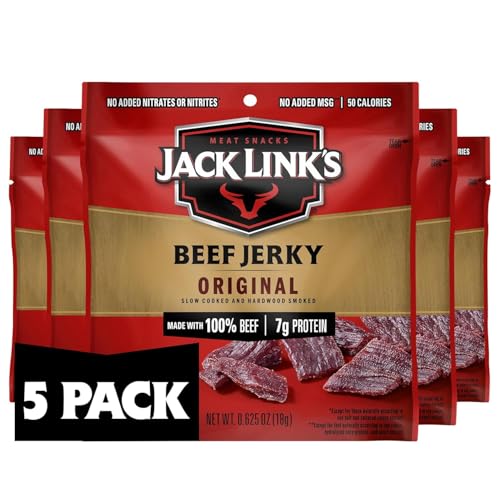 Jack Link's Beef Jerky Variety Pack - Original and Teriyaki - (9 Pack) 1.25 oz Bag - Ready to Eat Protein Snacks - 13g Protein per Serving - Made with 100% Real Beef | Bag - Ready to Eat Protein Snacks - 13g Protein per Serving - Made with 100% Real Beef