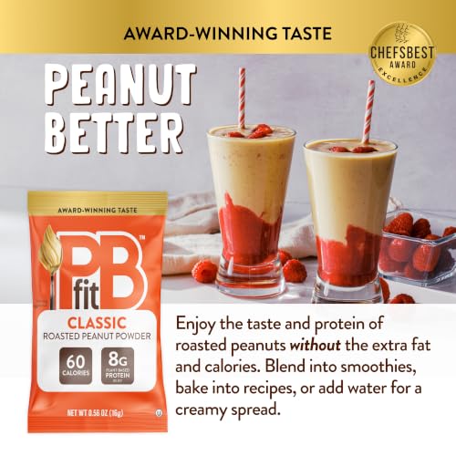 PBfit Simply Peanut Powder 24 Oz, 9g Protein, One Ingredient