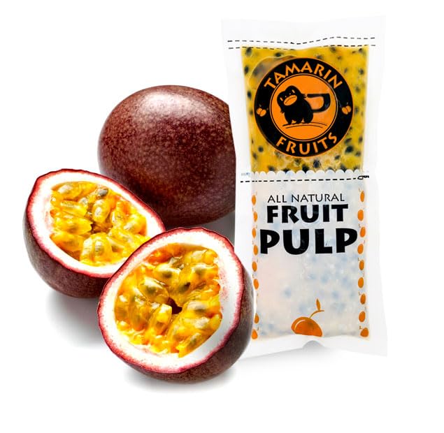 Tamarin Fruits All Natural Frozen Fruit Pulp perfect for Juicing, Cocktails, Smoothies, Desserts, and Baking, No Sugar Added, Gluten Free with No Preservatives, (Yellow Dragon fruit, 4lbs)