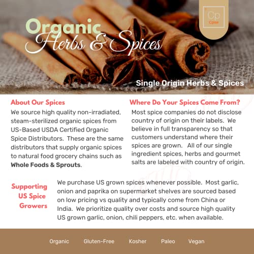 Cpise ORGANIC Camping Spice Set with 8 Essential Spices for Camping & Travel