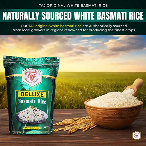 TAJ Gourmet Brown Basmati Rice, Naturally Aged, 10-Pounds