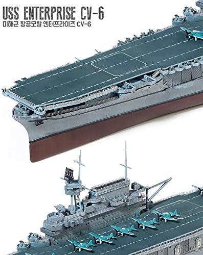 Academy USS Enterprise CV-6 Aircraft Carrier Battle of Midway Modeler's Edition Plastic Model Kits 1/700 Scale