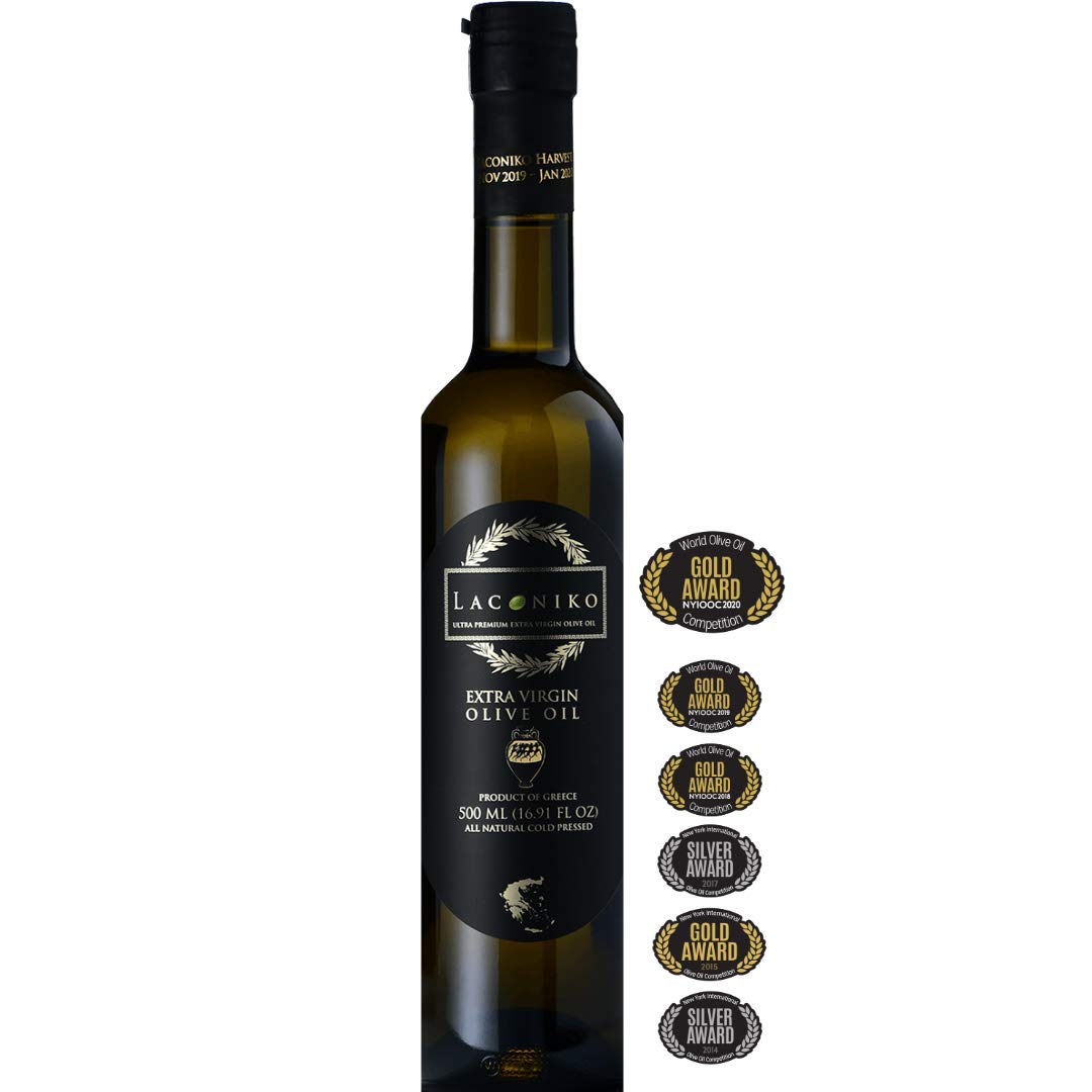 Laconiko Ultra Premium Extra Virgin Olive Oil | NEW 2025/2026 HARVEST | TOP RANKED GREEK OLIVE OIL IN WORLD | 2025 BEST IN GREECE AWARD | 2025