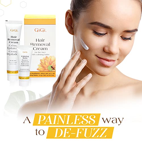 Gigi Hair Removal Cream, for the Face, and Calming Balm Set