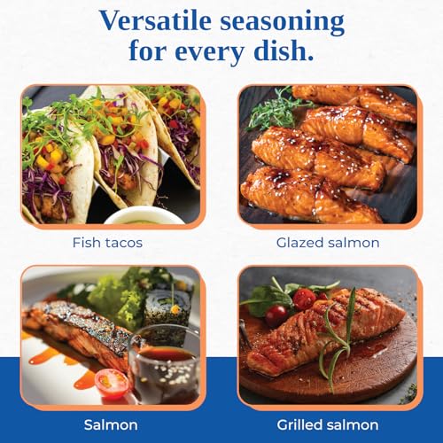 Chef Paul Prudhomme's Salmon Magic Seasoning, With Herbs & Spices, Seafood for Cooking, Fish Blend, Kosher & Halal Certified, 7 oz, 3-Pack