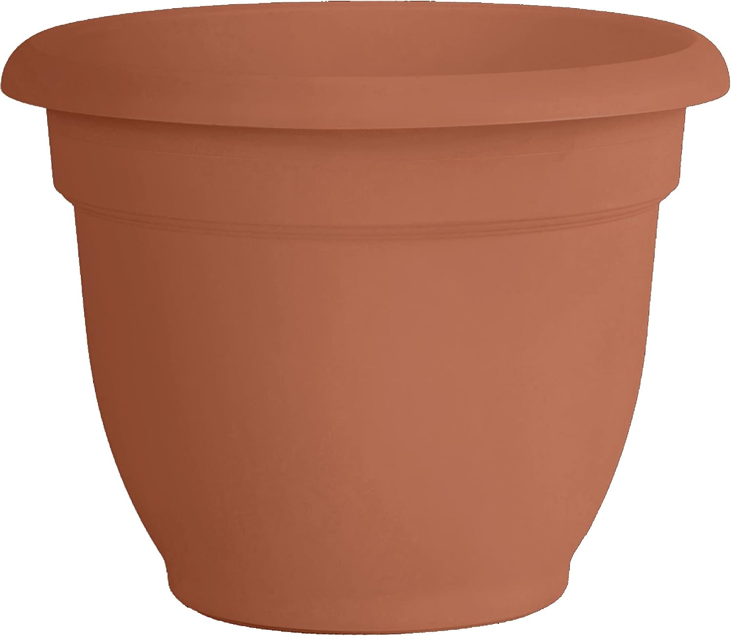 Bloem Ariana Pot Planter: 16" - Black - Durable Resin Pot, for Indoor and Outdoor Use, Gardening, Self Watering Disk Included, 6 Gallon Capacity