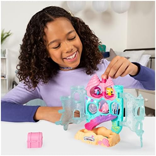 Hatchimals CollEGGtibles, Coral Castle Fold Open Playset with Exclusive Mermal Character (Amazon Exclusive Set), Girl Toys