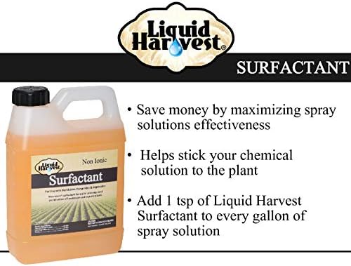 Liquid Harvest Lazer Blue Concentrate Spray Pattern Indicator 32 Ounce & Liquid Harvest Surfactant for Herbicides Non-Ionic 32 Ounce