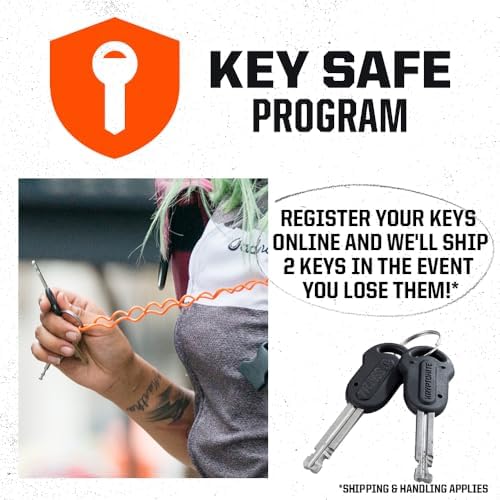 Kryptonite Evolution Standard Bike U-Lock, 14mm Steel Shackle & 3 Keys | High-Security 4x9 in Bicycle Lock with FlexFrame-U Mounting Bracket, Double Deadbolt Design and Pick Resistant Cylinder